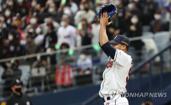 2021년 한국프로야구 정규시즌 MVP 미란다 (사진 출처: 연합뉴스)