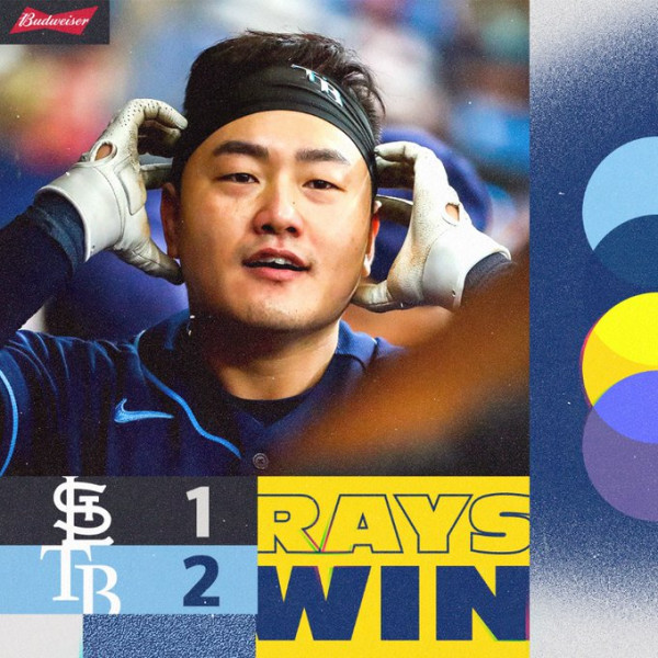 (사진 출처:  Tampa Bay Rays 트위터)