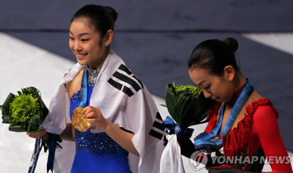 2010 밴쿠버 올림픽 당시 김연아(왼쪽)와 아사다 마오 (사진 출처: 연합뉴스