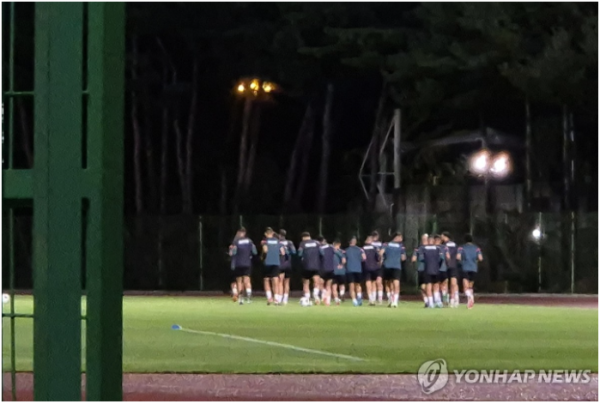 팔레스타인 축구대표팀 선수들 (사진 출처: 연합뉴스)