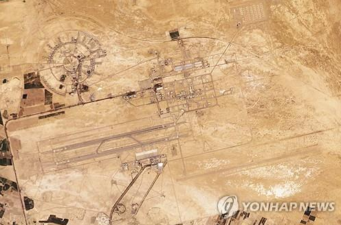 이스라엘 공격 이전에 촬영된 이스파한 공군 기지 위성사진 (사진 출처: 연합뉴스)