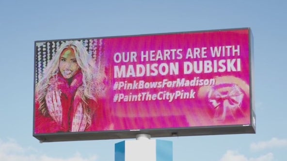 메디슨을 위한 핑크 리본 캠페인 전광판 (사진 출처: FOX26 houston)