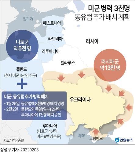 미군 병력 3천명 동유럽 추가 배치 계획 (사진 출처: 연합뉴스)