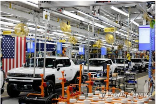 미국 디트로이트의 GM 공장 (사진 출처: 연합뉴스)