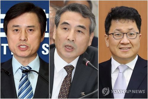 특별검사 후보자로 추천된 조은석 전 감사원장 직무대행(왼쪽부터), 민중기 전 서울중앙지방법원장, 이윤제 명지대 교수 (사진 출처:연합뉴스)