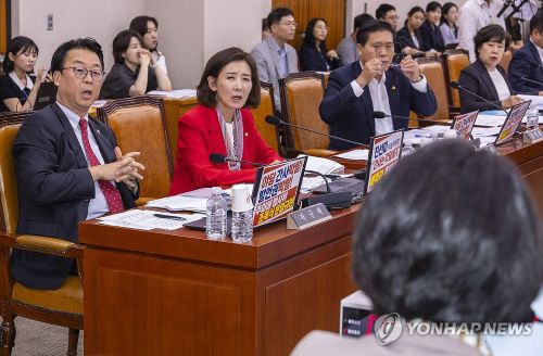 4일 서울 여의도 국회에서 열린 법제사법위원회 전체회의에서 국민의힘 나경원 의원이 발언하고 있다.(사진 출처:연합뉴스)