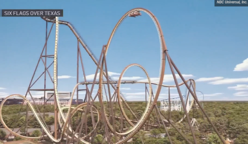 알링턴의 식스플래그 오버 텍사스 (Six Flags Over Texas)가 개장 65주년을 맞아 세계 기록을 세울 새로운 롤러코스터를 공개했다.(사진 출처:nbcdfw캡처)