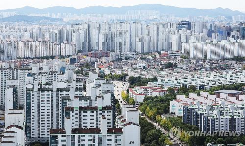 15일 경기도 수원시 영통구 일대 아파트 단지 모습 (사진 출처:연합뉴스)
