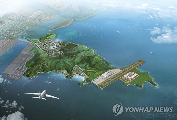 부산시의 가덕도 신공항 조감도 (부산=연합뉴스) 부산시가 가덕도에 추진하려는 신공항 조감도. 2020.11.17 [부산시 제공. 재판매 및 DB 금지] wink@yna.co.kr