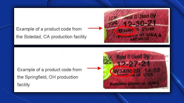 Dole이 리스테리아균 오염을 우려해 샐러드 패키지 제품을 리콜했다. (사진 출처: NBC5)