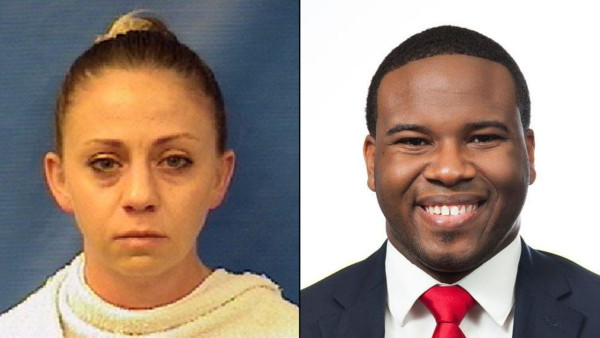 엠버 가이거(Amber Guyger 좌측), 보탐 진(Botham Jean)