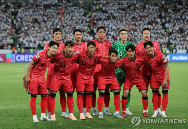 한국 축구가 11회 연속 월드컵 본선 진출에 성공했다.(사진 출처: 연합뉴스)