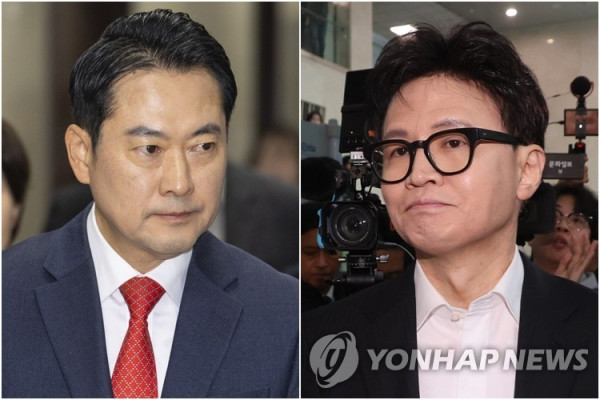 장동혁 대표(왼쪽)와 한동훈 전 대표 [사진 출처: 연합뉴스]
