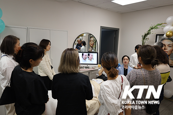 이날 행사에서는 한국의 에스테틱 전문 브랜드 '에끌라두' 제품 소개와 시연행사도 함께 열렸다.
