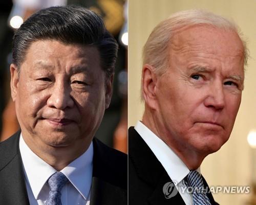 조 바이든 미국 대통령(오른쪽)과 시진핑 중국 국가주석 