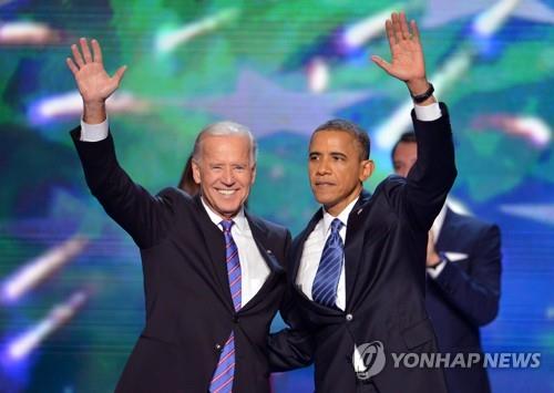 2012년 미 민주당 전당대회 때 오바마와 바이든