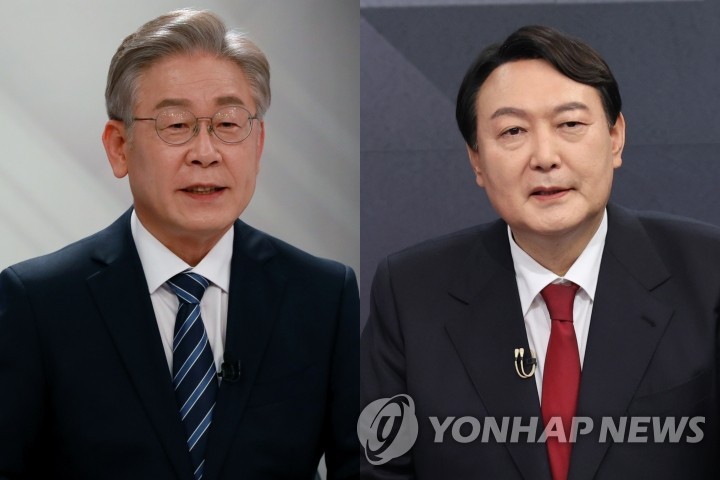 이재명 후보와 윤석열 후보 (사진 출처: 연합뉴스)