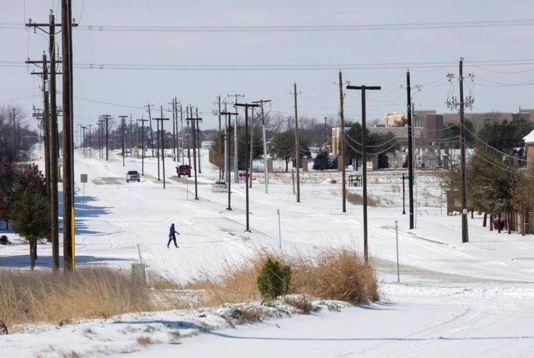 지난 2월 텍사스에 닥쳤던 겨울 폭풍 (사진 출처: 텍사스 트리뷴)