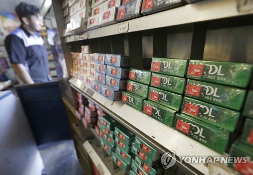 샌프란시스코의 상점에 진열된 멘솔 담배 [사진 출처: AP / 연합뉴스]