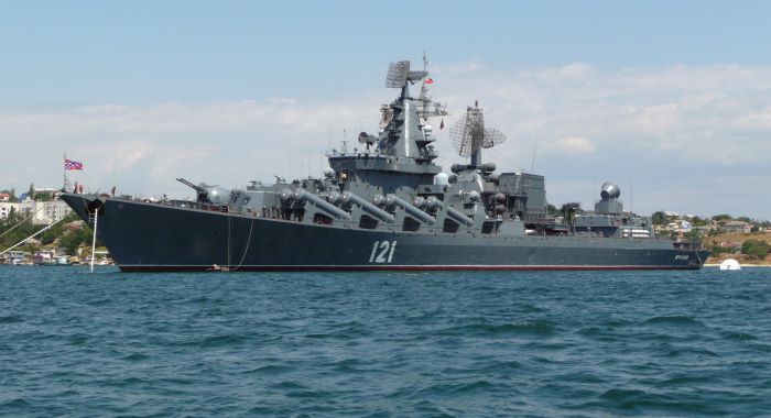 침몰된 모스크바함 (사진 출처: https://sk.wikipedia.org)