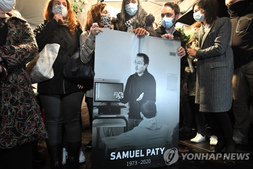 표현의 자유 가르치다 피살된 중학교 교사 사뮈엘 파티 [AFP=연합뉴스 자료사진]